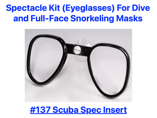 137EBP Scuba Spec Insert avec ventouse